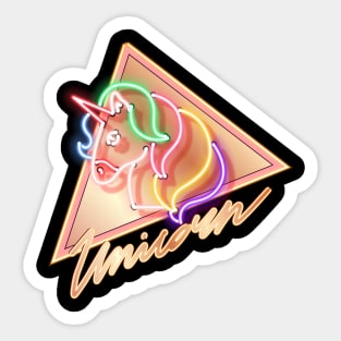 Unicorn Neon Sticker